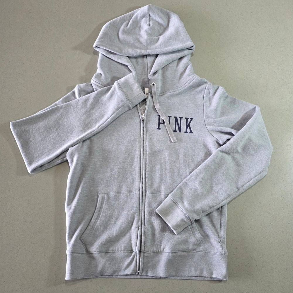 Victoria's Secret PINK NFL Dallas Cowboys Gray Full Zip Hoodie Sweatshirt Medium